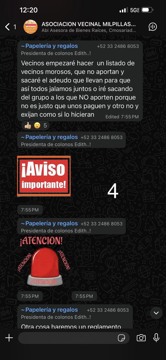 5AMIREZ36's tweet photo. En la colonia mesa de San juan Milpillas municipio de zapopan Jalisco la presidenta de colonos de movimiento ciudadANO condiciona los beneficios y algunos servicios , exije una cuoto vecinal de 150 pesos por lote -propiedad o dueño de alguna propiedad , me ayudan a difundir https://t.co/N0icjrre5j