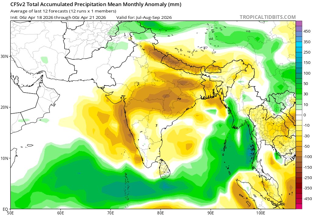 Geo_Student_'s tweet image. June July August Monsoon Outlook Forecast Based On Multi Model Outlook 
#Monsoon2026
#Weather
#Climatechange