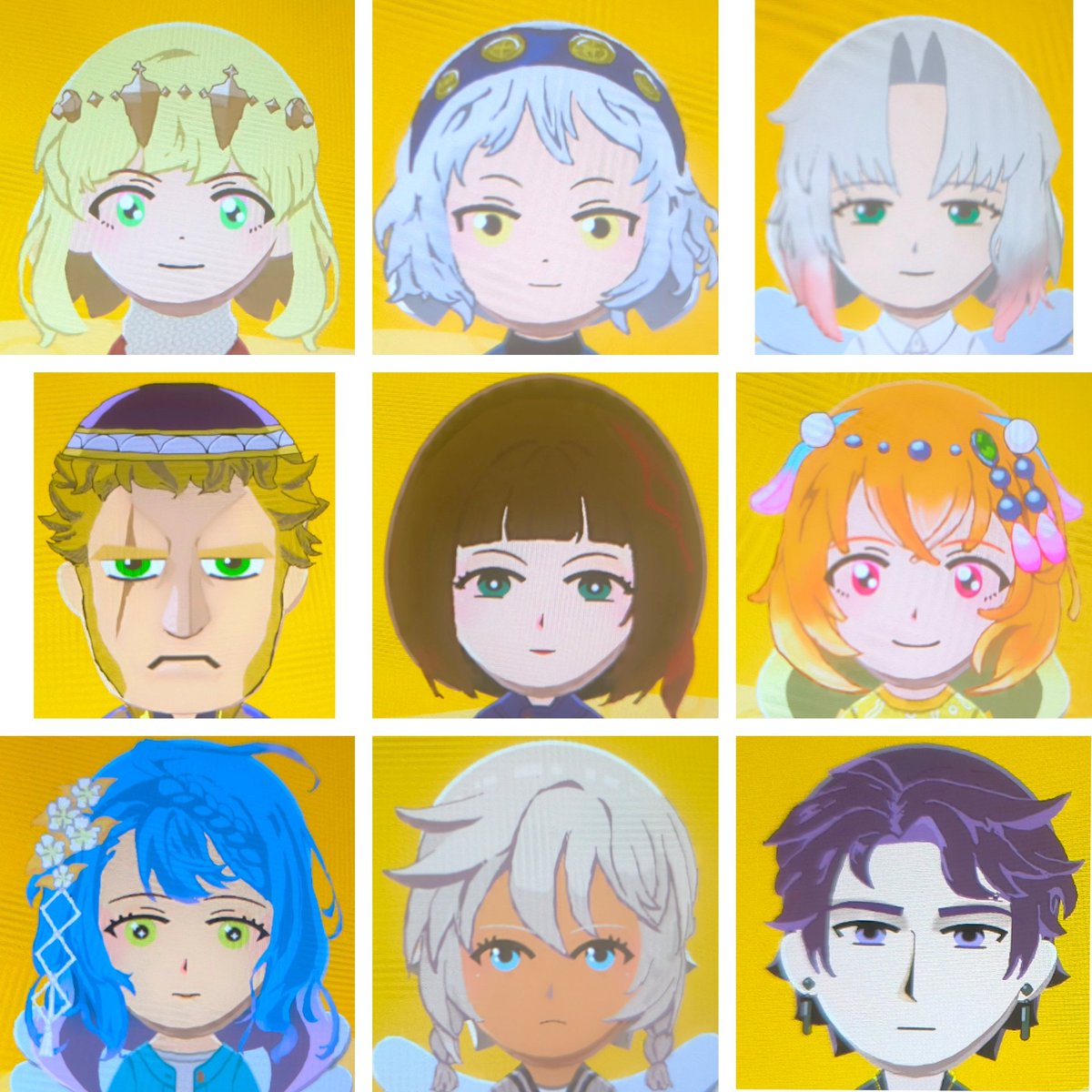 OFE_PAMK's tweet photo. チルリル、メリナ、クラルテ、
プライ、ロゼッタ、ミルシャ、
ミストレア、セゼ、ヨハン

西方、終わりました！
壮観ですね…！
達成感も凄いことになってます
#アナデントモコレ https://t.co/FoJQ9MzopQ
