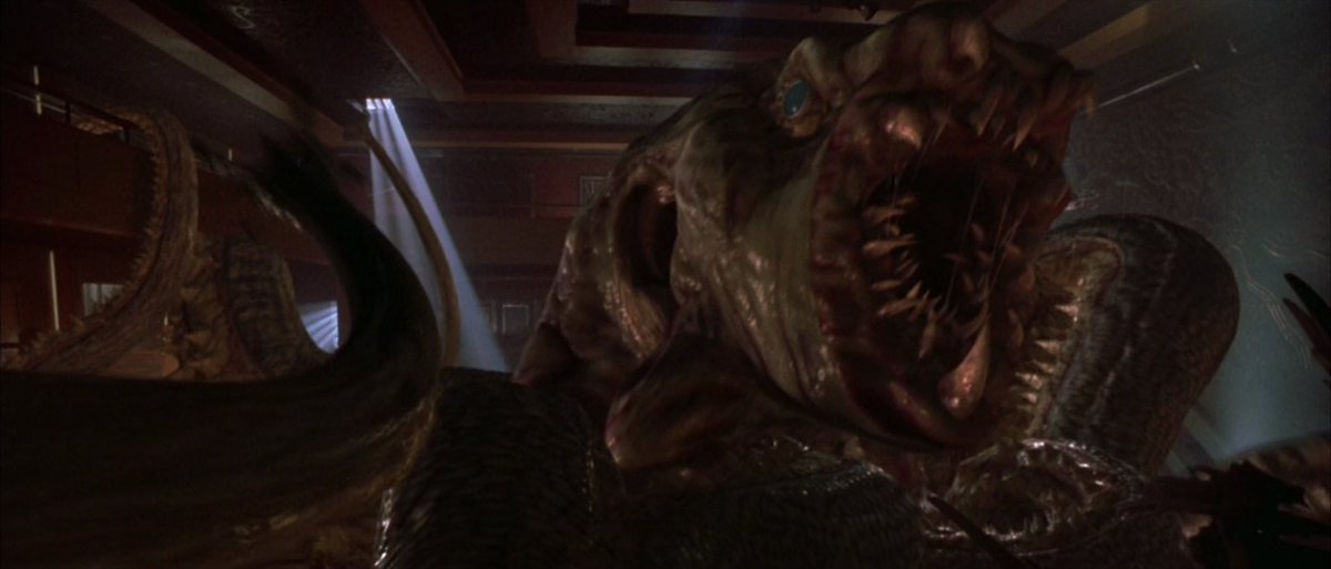 Some creature effects shots from 'Deep Rising' (1998). Digital effects by Dream Quest Images and Industrial Light &amp; Magic.
