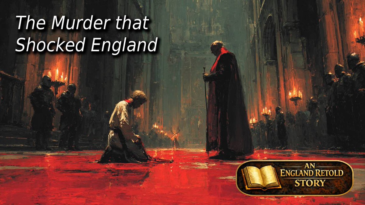 EnglandRetold's tweet photo. He thought it was spilt wine.
Until it moved.
Thomas Becket’s murder is remembered as martyrdom.

What grips me is how quickly the room changed shape after the killing — blood gathered, cloths cut, relics prepared, the story already being cleaned for use.
https://t.co/QDyyYz78GR https://t.co/Gih2K6j3PD