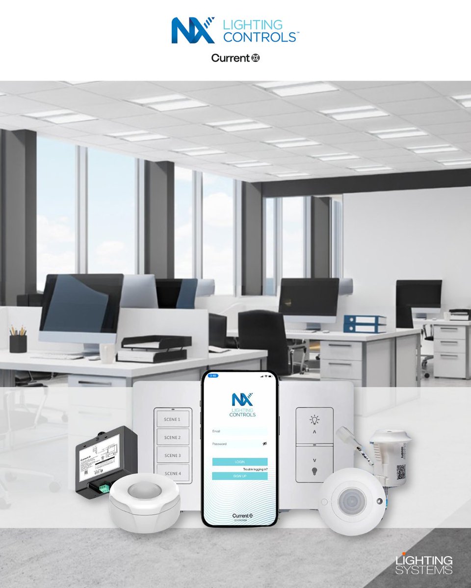 ltgsys's tweet image. Simple Room-Based NX Connect Wireless Lighting Controls allows room-based control of indoor and industrial lighting using the mobile app. Download on the Apple® App Store.
#controllers #drivers #switches #TouchScreens #sensors #SpecialDevices 
#NorcalRep #LtgSys @CurrentLighting