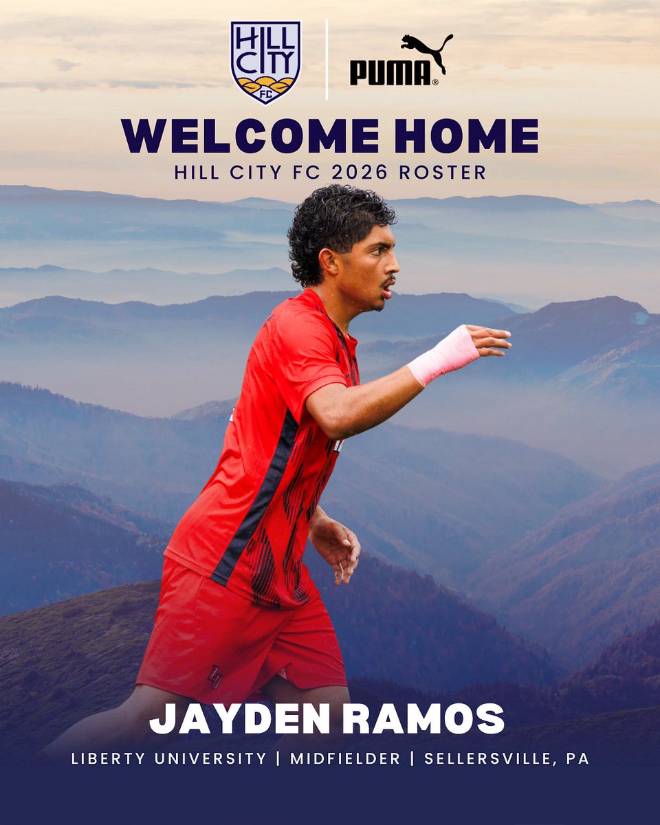 Welcome home, Jayden Ramos 🔥

The Liberty player is staying in Lynchburg to bring some added creativity and flair to the Hill City FC squad! 

Liberty University | Midfielder | Sellersville, PA