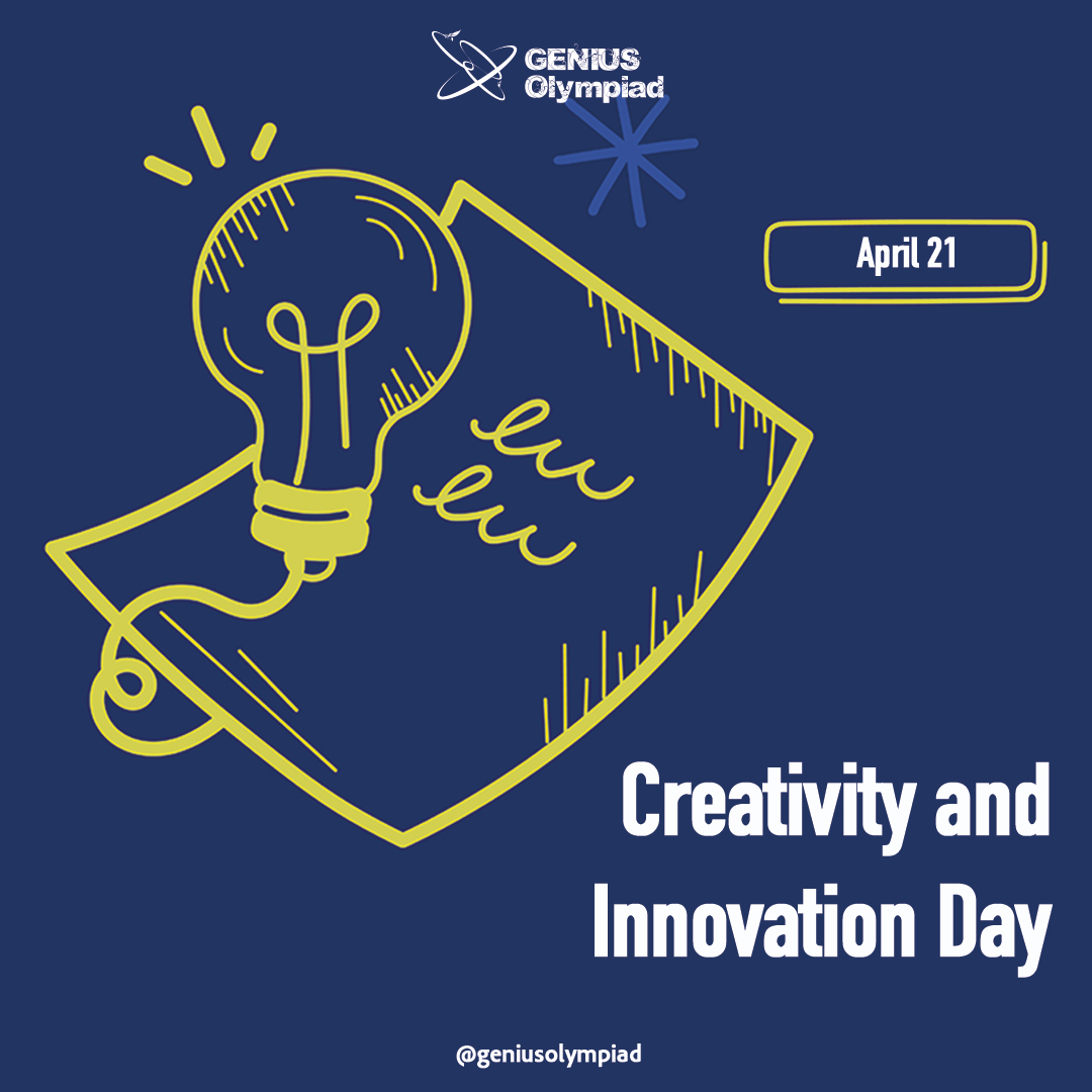 GeniusOlympiad's tweet image. Big ideas start with bold thinking. Happy World Creativity and Innovation Day!
Keep imagining, creating, and inspiring. 💡
#Creativity #Innovation #ThinkBig