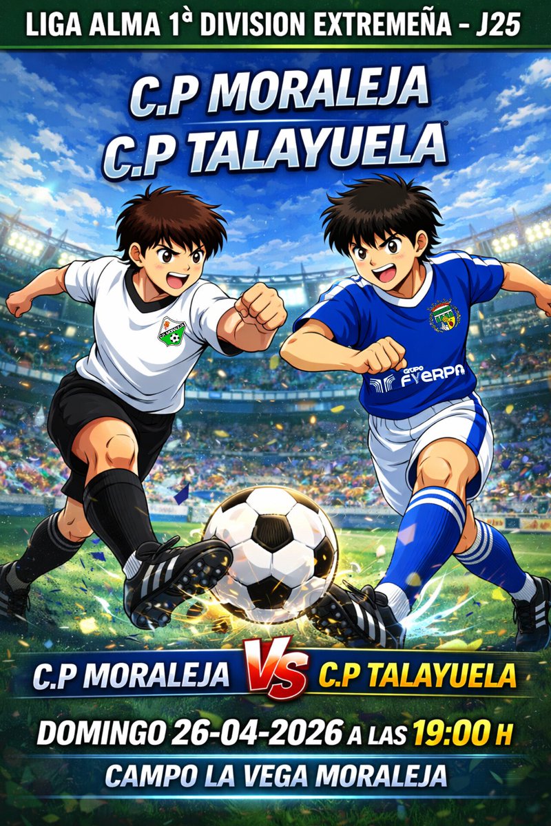 ¡NUESTRA PRIMERA FINAL POR EL PLAY OFF! 🦁💙🤍

​Dependemos de nosotros mismos y el primer paso para certificarlo pasa por el Campo La Vega.

​🆚 C.P. MORALEJA
📅 Domingo, 26 de abril
⏰ 19:00 H
📍 Campo La Vega (Moraleja)

​#CPTalayuela #Jornada25 #CaminoAlPlayOff #LaPiña