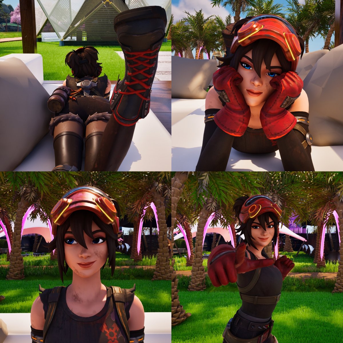 iTropicalfire's tweet image. The machinist is enjoying herself while on vacation! Just don't let anyone steal her boots...
#fortography #fortnite #machinist #themachinist