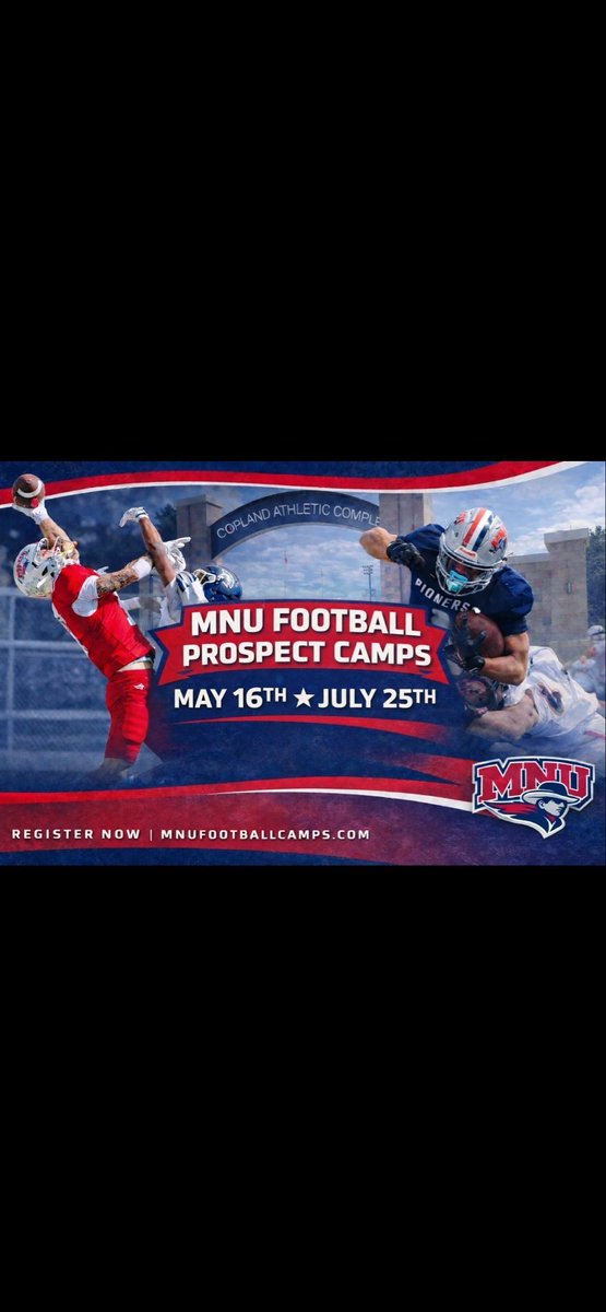 ForemanBro30's tweet photo. Thank you @CoachCollinsCj for the camp invite to @MNUFootball_ can’t wait to come out!!
@CoachM_Dunn @JJPaul53 https://t.co/ELQiHNFW8V