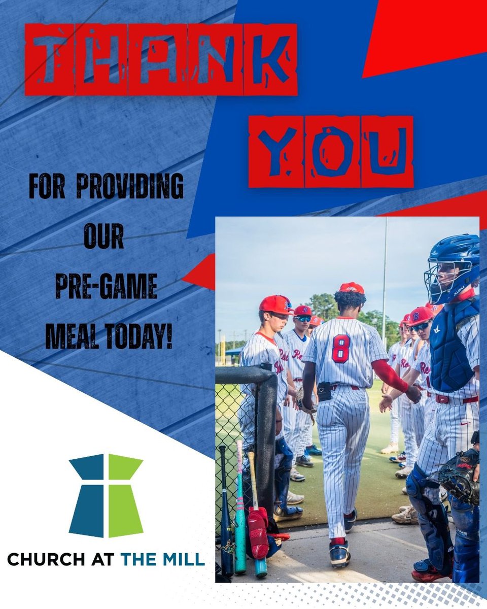 rebdugoutclub's tweet image. A big thank you once again to Church at The Mill for providing tonight’s pre-game meal and for your continued support of Byrnes Baseball! We are grateful your partnership!  ⚾️💙❤️ #ByrnesBaseball #ThankYouSponsors #RebelPride