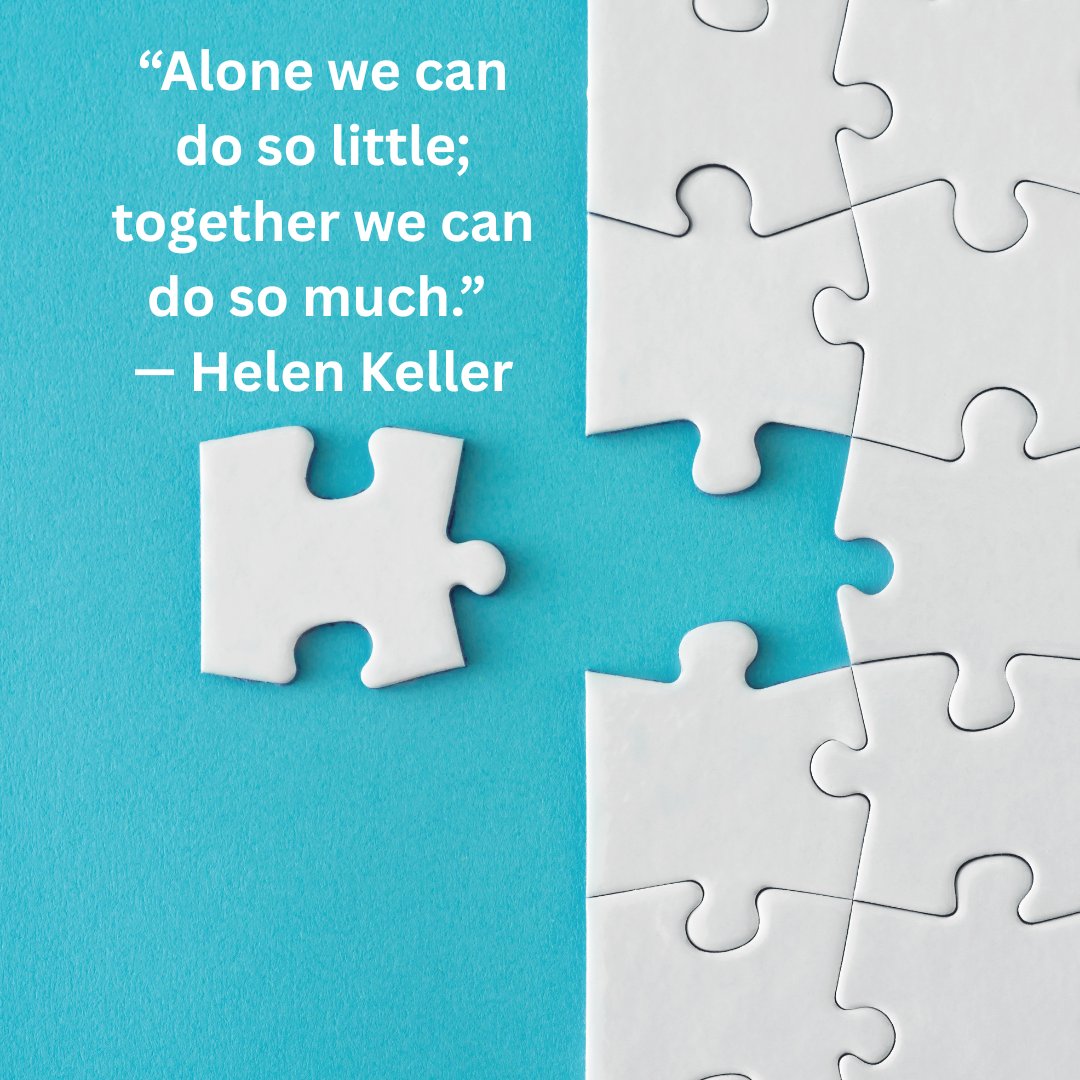 digitalgrandad's tweet image. “Alone we can do so little; together we can do so much.” — Helen Keller #teamwork #progress #success #greatness #joy #TheBigPicture #QOTD
