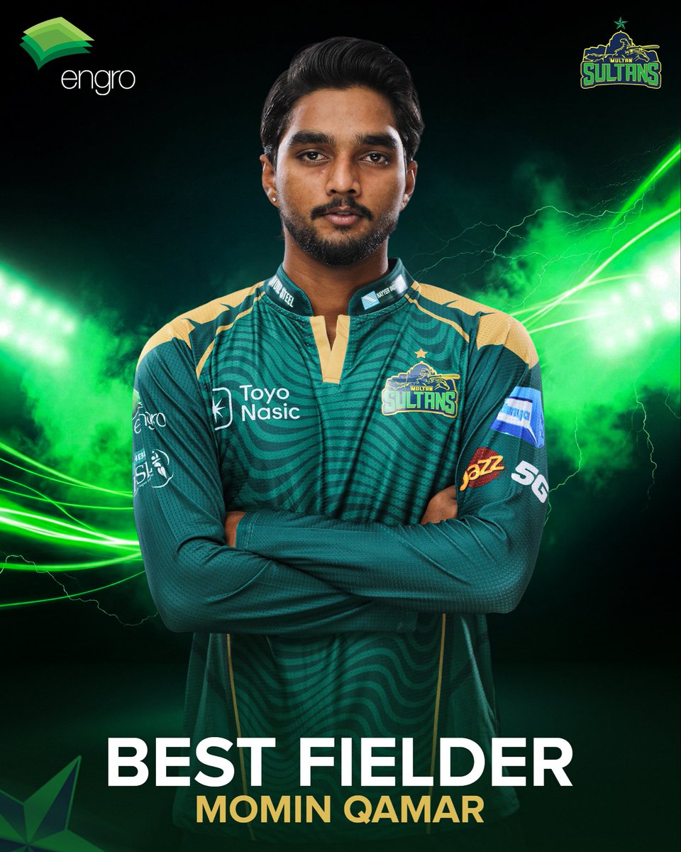 MultanSultans's tweet image. Saving us crucial runs in the field, 
Momin Qamar is our Engro Best Fielder.

#totalcricket #makeithappen