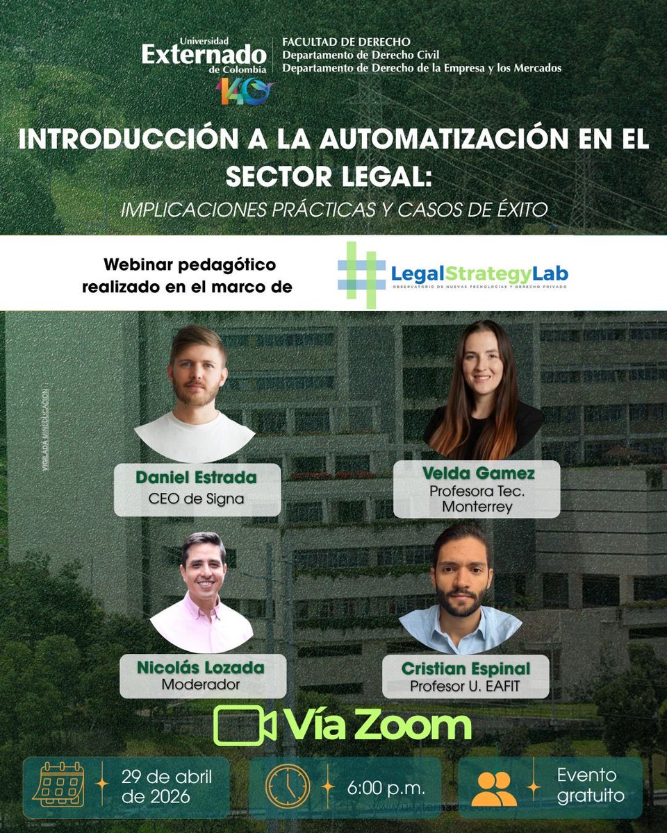 veldagamez's tweet photo. invitamos a unirse a la reunión Zoom. 
Cuándo: 29 abr 2026 06:00 p. m. Bogotá 

Inscríbase en la fecha y horario que más le convengan: 
https://t.co/tDG94oosOt 

Luego de la inscripción, recibirá un correo electrónico de confirmación con información para unirse al seminario web. https://t.co/EY4Nfrf4AU