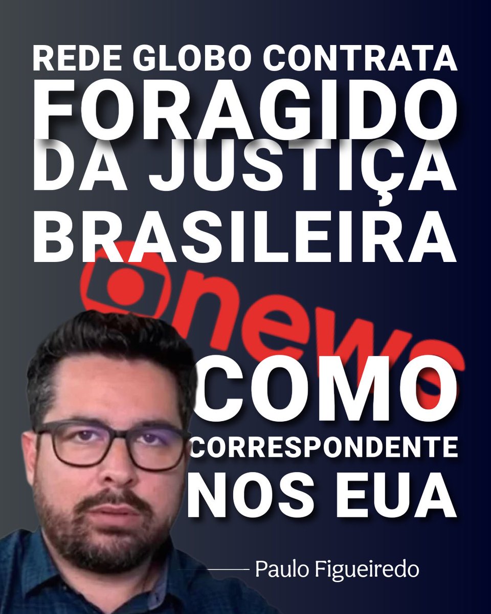 Vergonha um foragido. BOICOTE a rede globo