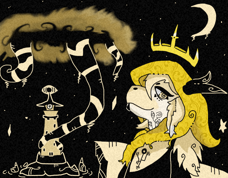 I wonder who did that... (comm) 
#art #furry #digitalart