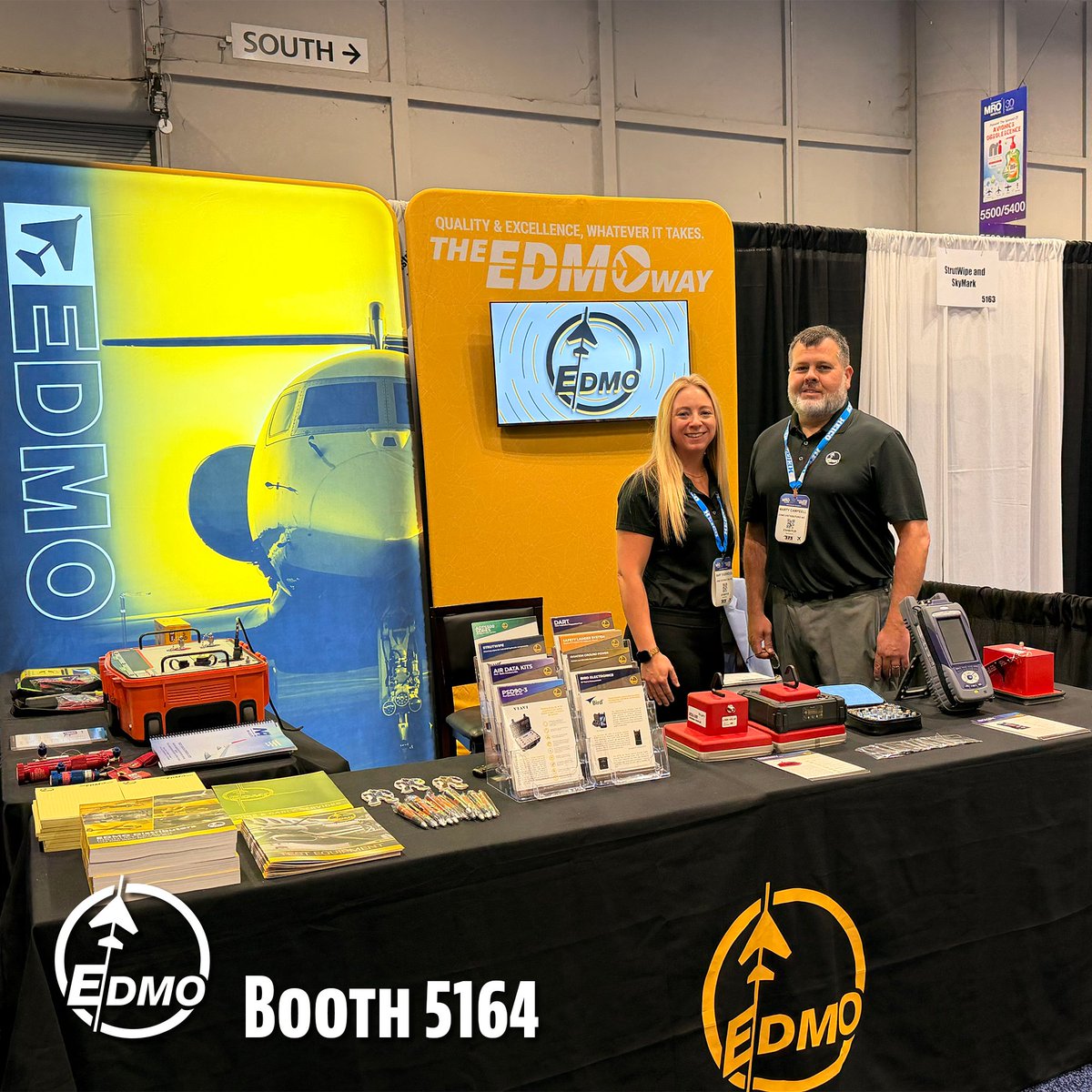 EDMO_Dist's tweet photo. MRO Americas 2026 begins today in Orlando, Florida! Find Mary and Marty at EDMO Booth 5164 to see test equipment demos and learn about the latest in aviation maintenance. Stop by, say hi, and connect with us as we get into another great trade show! #EDMO #MROAM #TradeShow https://t.co/HGgmcmTrwx