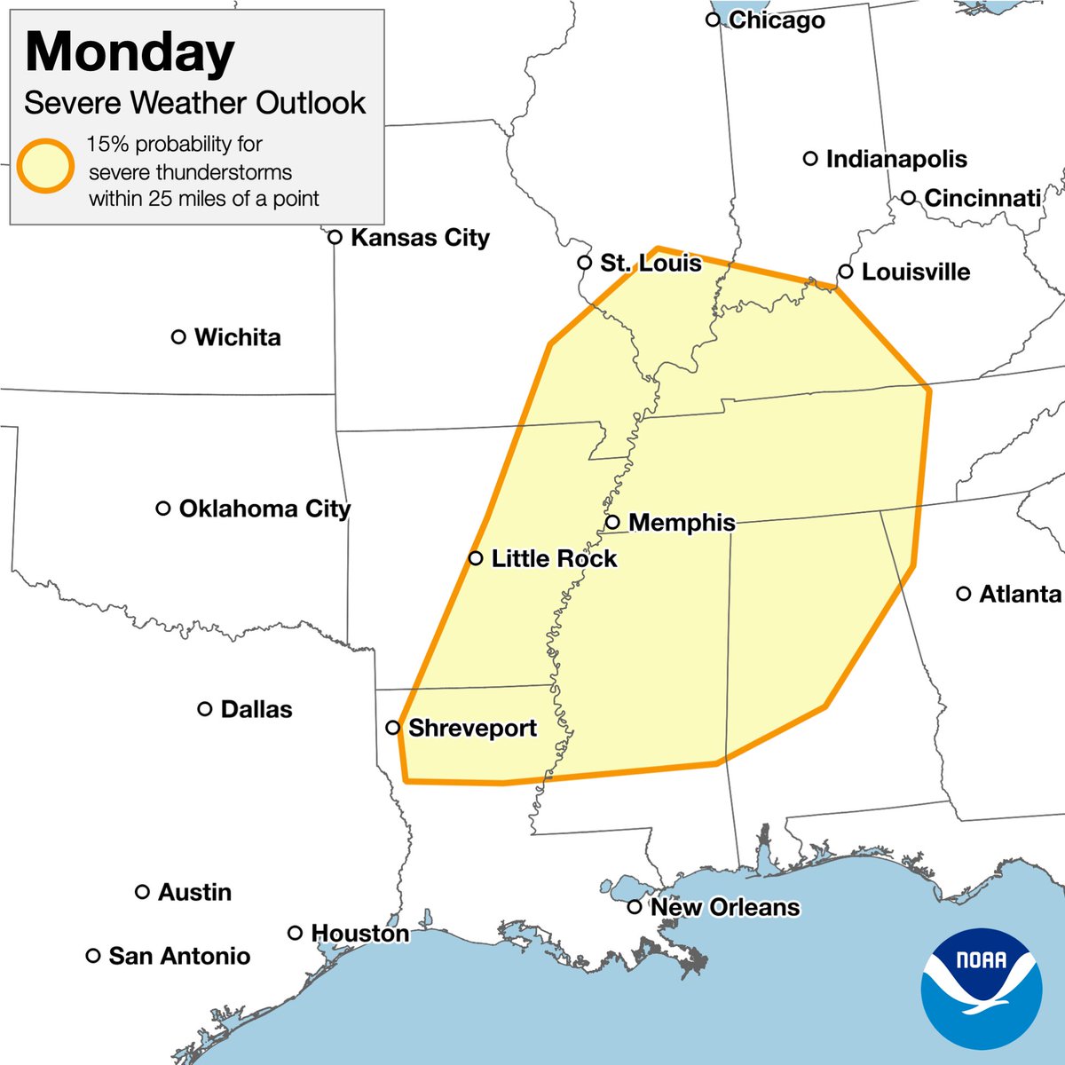Thursday will just be the kick-off of days of severe weather threat ...