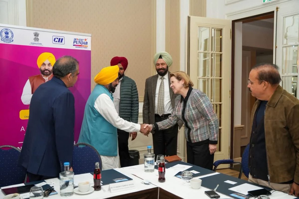 Under the leadership of Hon’ble CM S. <a href="/BhagwantMann/">Bhagwant Mann</a> Ji, held a productive meeting with representatives of the Netherlands India Chamber of Commerce &amp; Trade (NICCT) to strengthen Punjab–Netherlands trade ties.

Focused discussions on unlocking new opportunities for industry,
