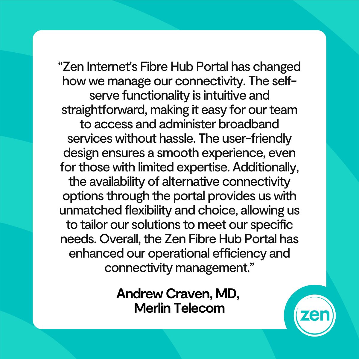 zenpartner's tweet image. Discover how The Fibre Hub is making a difference for our partners from those who know it best! 🌟

#TheFibreHub #ZenPartner #TestimonialTuesday