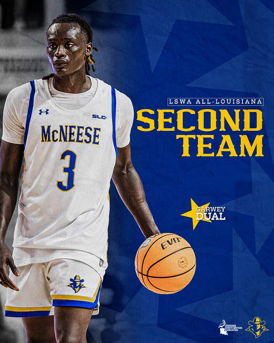 McNeeseMBB's tweet photo. All Louisiana First and Second Team🤠

#GeauxPokes | #BayouBandits https://t.co/4WiMYVLP7H