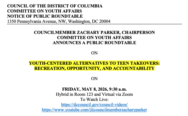 Councilmember Zachary Parker tweet media