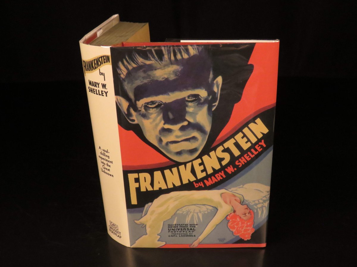 SchilbRareBooks's tweet image. Mary Shelley’s "Frankenstein" is a cornerstone of classic Gothic horror! Full-page movie stills are featured in this 1931 photoplay edition. Interested? ow.ly/oQeL50YNeeU
Want more? ow.ly/oept50YNeeV

#Frankenstein #Shelley #Gothic #ScienceFiction #RareBooks