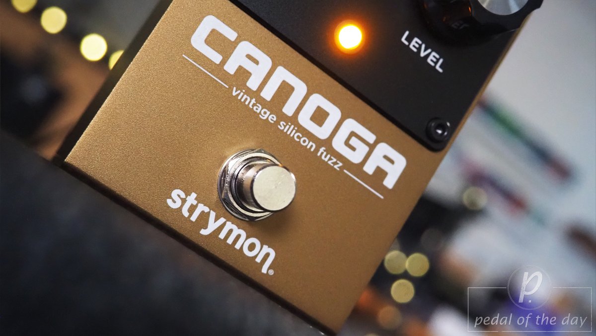 pedaloftheday's tweet photo. Our 2nd new release in as many days comes from @strymon - here's the latest 'Series A' pedal, the Canoga Vintage Silicon Fuzz!! All analog, all business, plug-n-play, sounds amazing - demo &amp; review out NOW, cheers!

https://t.co/tgi05bn4dO

https://t.co/z2WUIV2MfX 

#guitarpedals https://t.co/0LWmgoHNxj