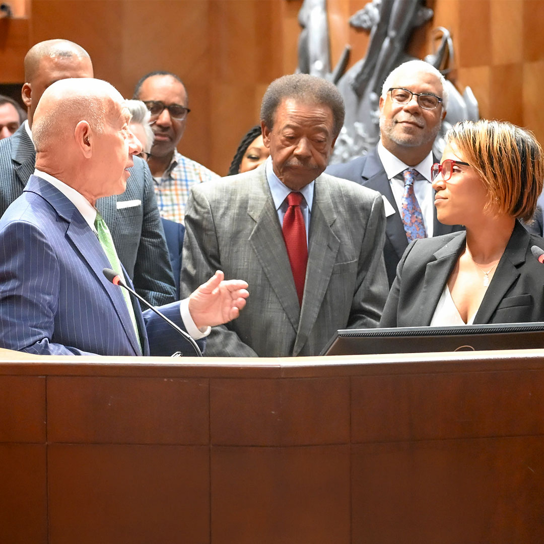 HoustonHCDD's tweet photo. Flashback to last week’s special proclamation presentation because yes, we’re still beaming! 💫

April 2026 is officially recognized as Fair Housing Month in the City of Houston, and we’re grateful to the Administration for this meaningful spotlight. https://t.co/zZ6vGOFoeR