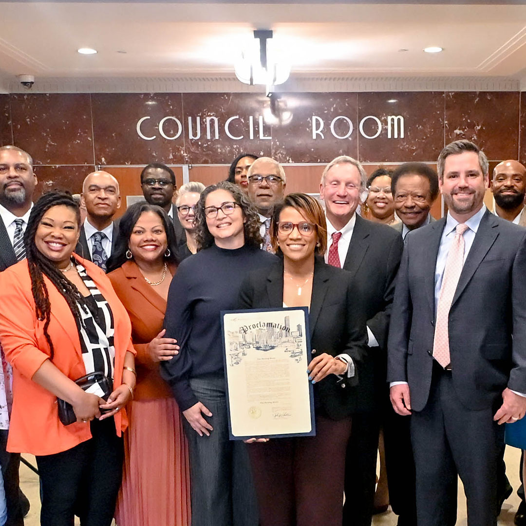 HoustonHCDD's tweet photo. Flashback to last week’s special proclamation presentation because yes, we’re still beaming! 💫

April 2026 is officially recognized as Fair Housing Month in the City of Houston, and we’re grateful to the Administration for this meaningful spotlight. https://t.co/zZ6vGOFoeR