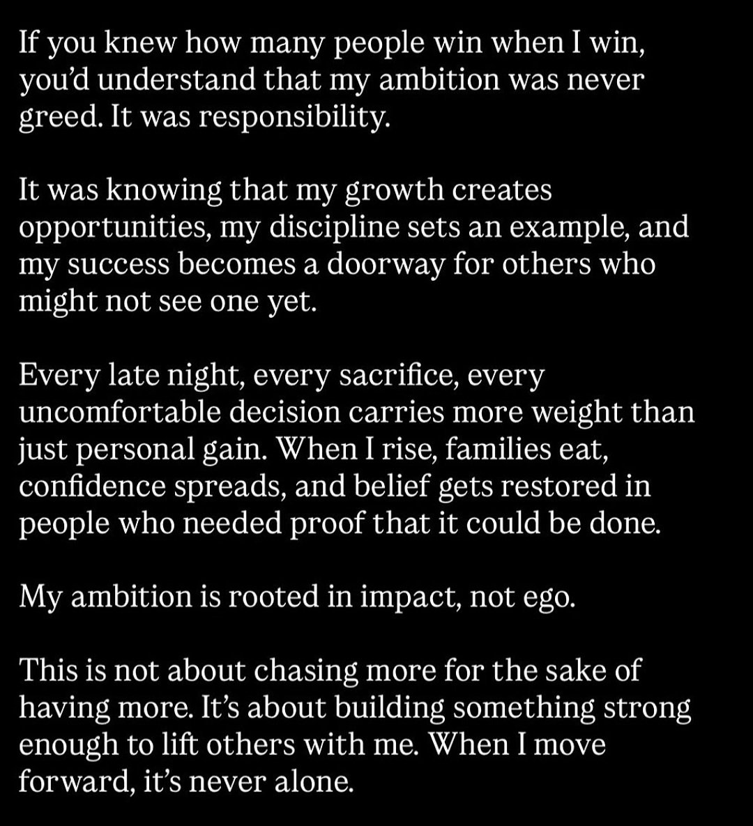 KazeemBalogz's tweet photo. My ambition isn’t about me — there’s a deeper story behind it (read the full story).

#PurposeDriven #BiggerThanMe https://t.co/Zvz6NHHCjU