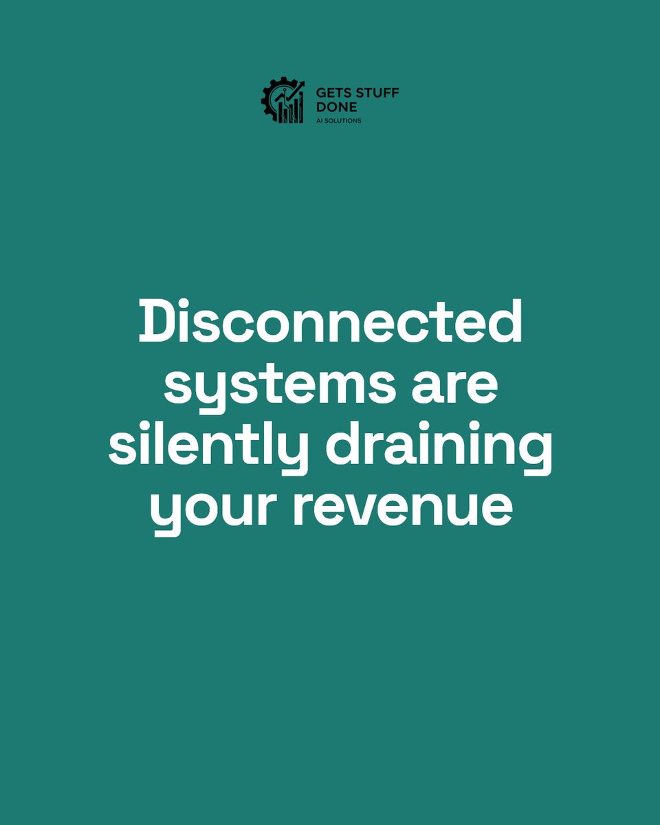 gsdwai's tweet image. Disconnected systems don't just slow you down—they silently drain your revenue long before you notice. Fix the leaks with integrated technology and watch your growth accelerate. Ready to stop the drag? Let's talk. #smallbusiness #businessgrowth #SMBtech #digitaltransformation