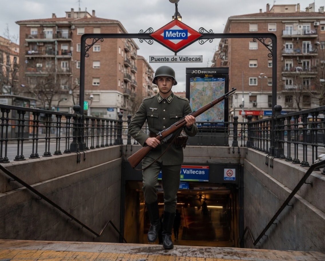 Un joven normal, en un día normal en Madrid.

14:00 horas. “Voy a ver a mi novia, que buen día hace”

14:45 horas. “Unsere Geduld ist am Ende!”