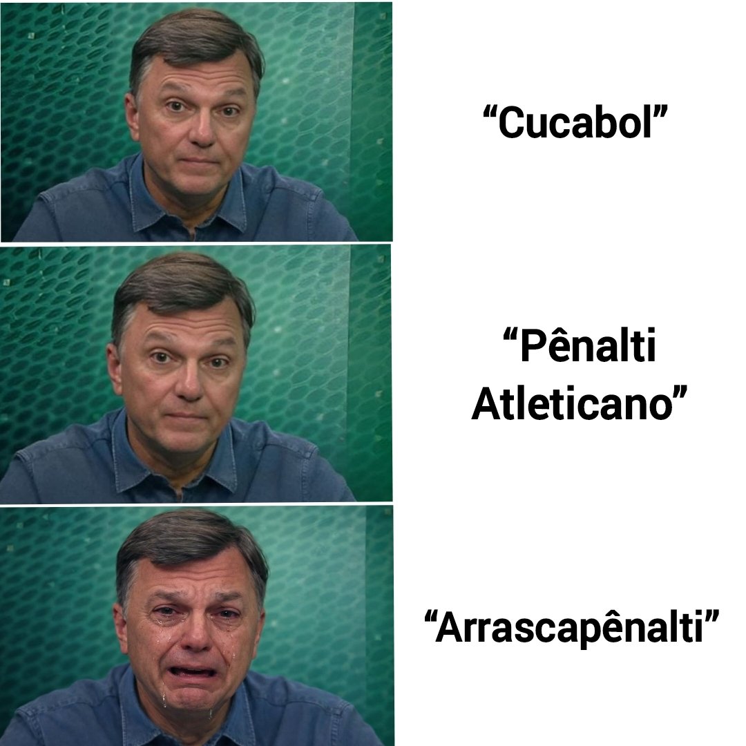 Quando o assunto é o Atlético e a forma injusta que a imprensa do eixo falava sobre os pênaltis marcados a favor do Galo em 2021 e sobre as jogadas do Cuca, eles eram enfáticos
Agora, quando vão falar do Flamengo e a teoria do "Arrascapênalti" eles começam a chorar na imprensa 🤔