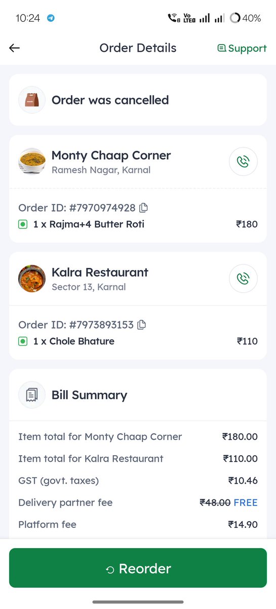 bantugoyal5's tweet photo. @zomatocare @zomato I am ordering on Zomato but my order cancelled and money was deducted from my account but the refund was not a credit. I will try to connect with customer support but it does not help. Please give me solution https://t.co/UDc7cCbtfu