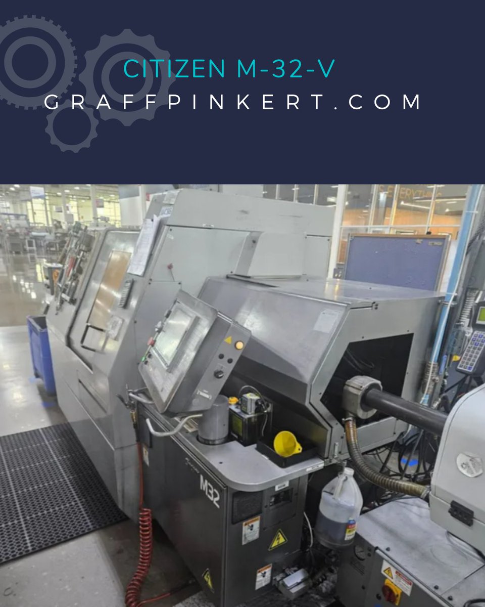 GraffPinkert's tweet photo. USED MACHINE FOR SALE

2007 Citizen M32-V with High Pressure, Mist Collector, Chip Conveyor, Long work piece attachment, and 338 Edge Patriot Loader (Accepts 8ft Bars).

Info: https://t.co/FrePNbbnAP

#machining #usedmachinery #manufacturing #cnc #machineshops #machinist https://t.co/g34vvJSKJZ