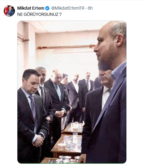 erkanpehl's tweet image. Rechts, Bilal #Erdogan, der Sohn des türkischen Präsidenten und Kronprinz und links Justizminister Akın Gürlek, der wegen den Enthüllungen des ins US-Exil geflüchteten Geschäftsmanns Öncü Sönmez mächtig Probleme hat. 

So ist die Lage der Rechtsstaatlichkeit in der Türkei!