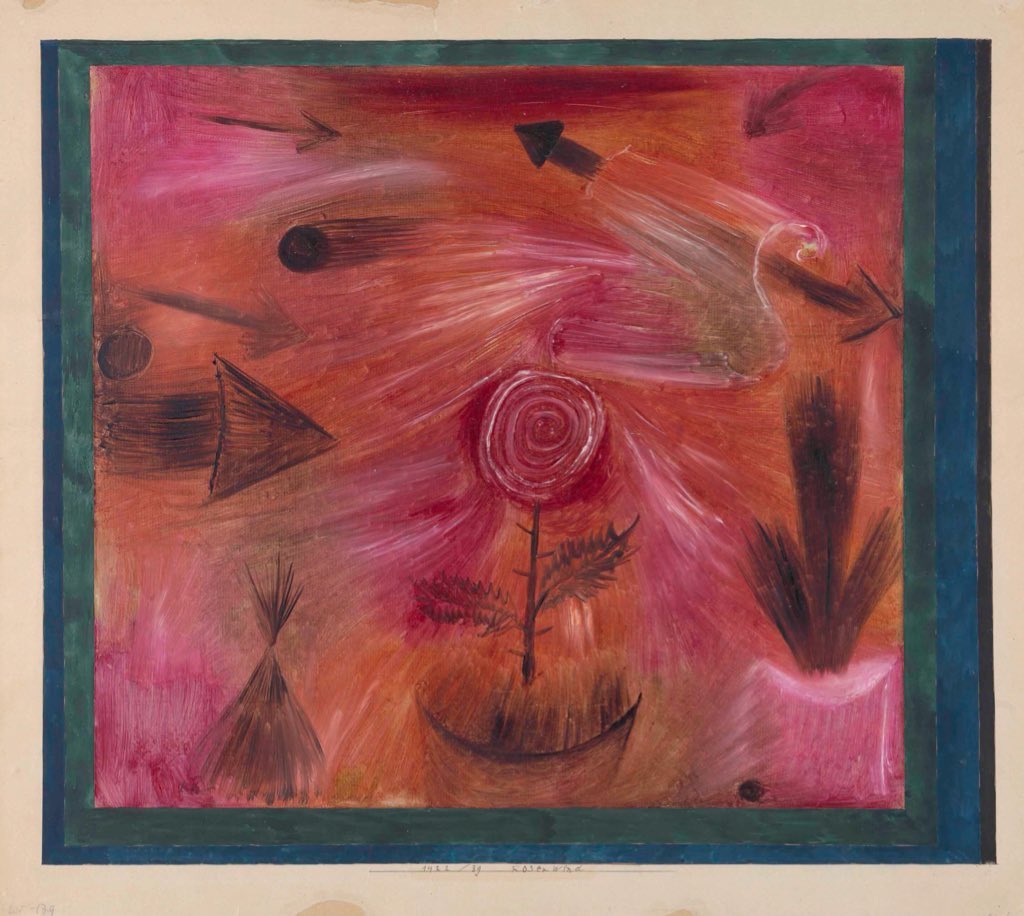 HoyarH's tweet photo. * Paul Klee, " Gül Rüzgârı". https://t.co/XAINHroZiL