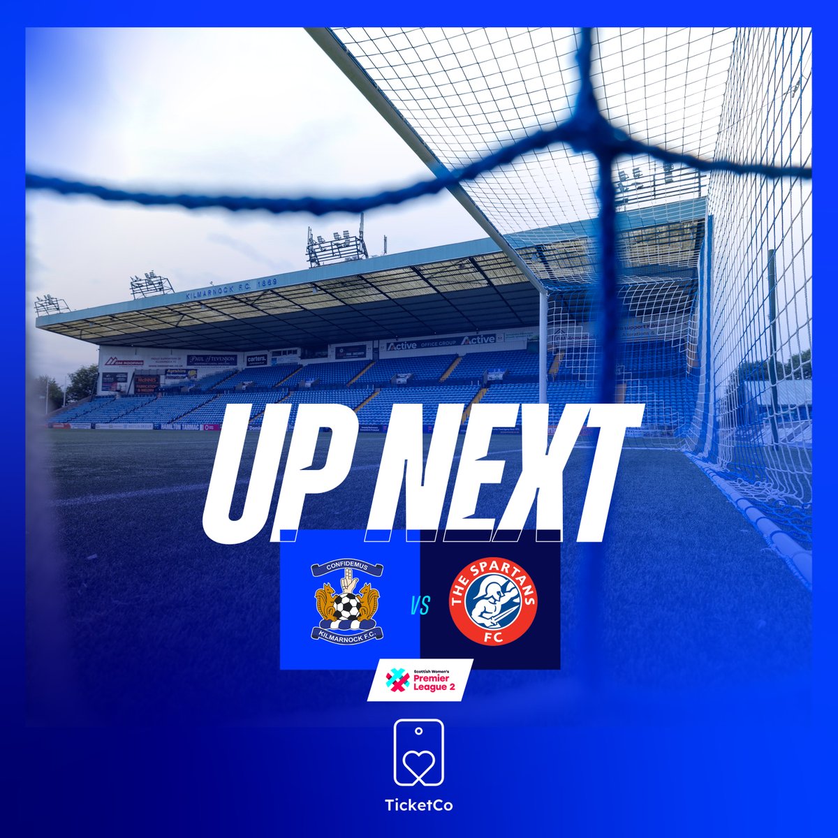 KilmarnockWFC's tweet photo. Friday night under the Rugby Park lights...

🆚 Spartans
🏆 SWPL2
🏟️ BBSP Stadium, Rugby Park
🗓️ Friday, 24th April
⏰ 7:45PM Kick Off
🎟️https://t.co/YRmQsIx0Q0 https://t.co/GdSLgAouJG