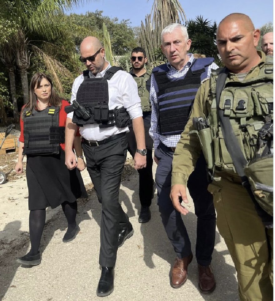 This is the Speaker of the UK House of Commons Lindsay Hoyle in Israel during the genocidal war on Gaza. 
His father MP Doug Hoyle helped found Labour Friends of Israel. Whose interests does he represent, beyond those of the Epstein Class?