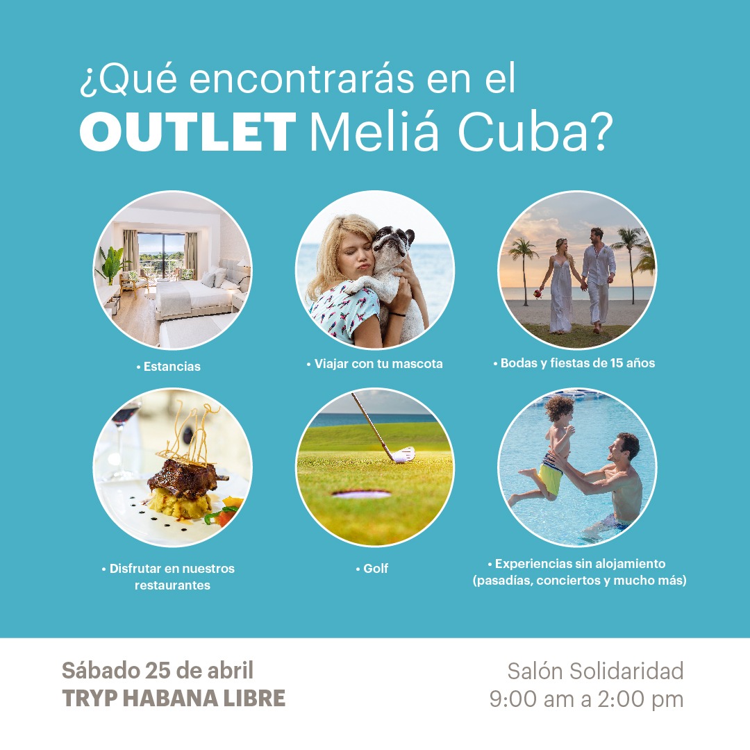 SanCristobalSA's tweet photo. ☺️ Seguimos con estas mega, super ofertas.

🧑‍💻 Toca el turno conocer qué nos tiene preparado Melia Hotels Cuba.

💪 Acompañanos este sábado 25 de abril en el Hotel Habana Libre, entre las 9 am y 2pm, para conocer las opciones sobre los temas de este post 👇 https://t.co/sbwOVGBFxG