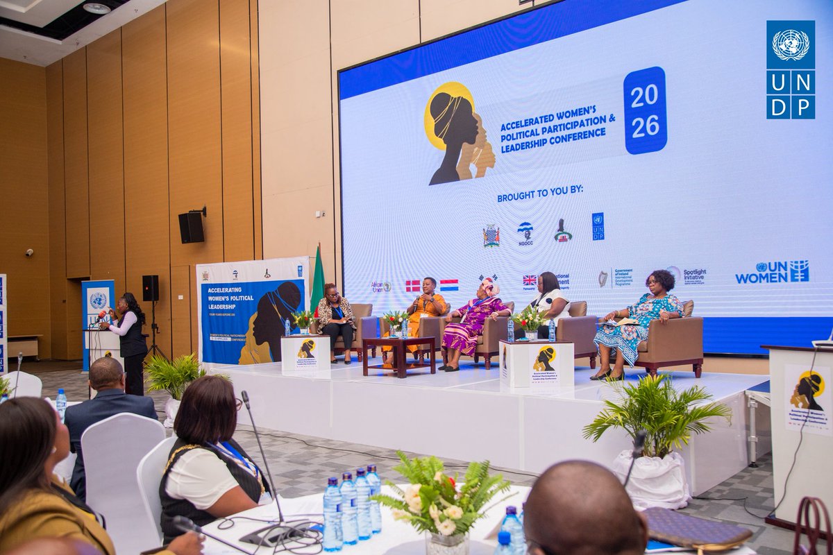 UNDPZambia's tweet photo. Women’s Equal Participation. 

Reserved seats for women, youth and persons with disabilities are a major step forward under Zambia’s new electoral framework. But lasting change requires commitment, accountability and action.

#SDG5
#AcceleratedWomen
#WomenInLeadership https://t.co/XW3CTxvlKK
