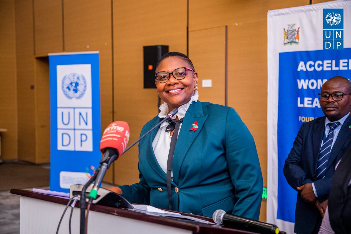 UNDPZambia's tweet photo. Women’s Equal Participation. 

Reserved seats for women, youth and persons with disabilities are a major step forward under Zambia’s new electoral framework. But lasting change requires commitment, accountability and action.

#SDG5
#AcceleratedWomen
#WomenInLeadership https://t.co/XW3CTxvlKK