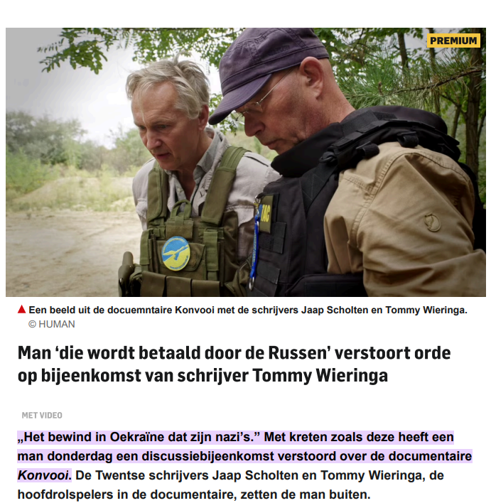 13-04-2016 Raad voor de Journalistiek rvdj.nl/2026/17/ Honoreert Klacht van G. Landman / De Gelderlander vanwege het feit, dat de leugens die op 12 december 2025 in het online artikel  “Man ‘die wordt betaald door de Russen’ verstoort orde op bijeenkomst van schrijver