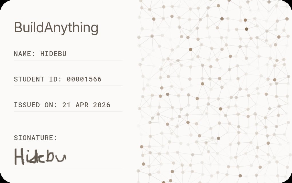 hidebu8787's tweet photo. Just got my student card!
@buildanythingso https://t.co/KQ1R76AH39