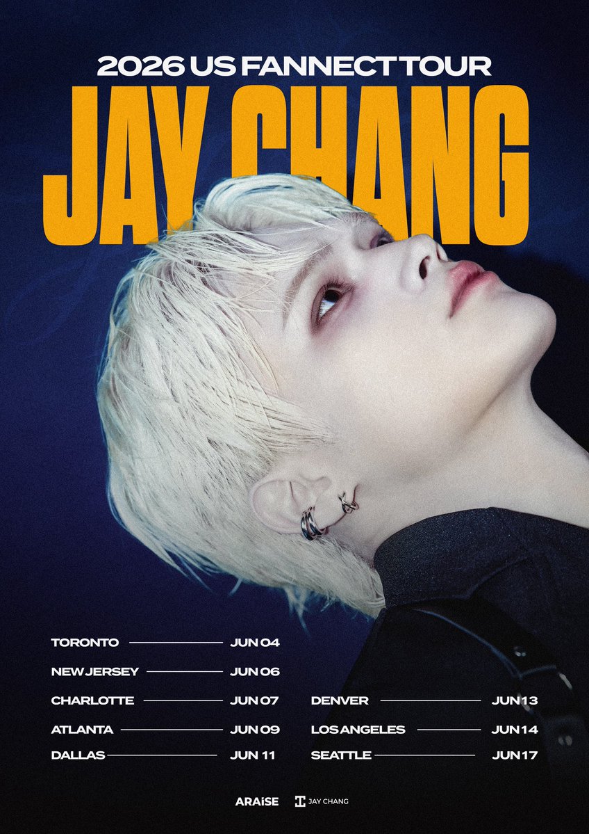 2026 JAY CHANG US FANNECT TOUR

💫 STAY TUNED

#JayChang #제이창 #HIGHER