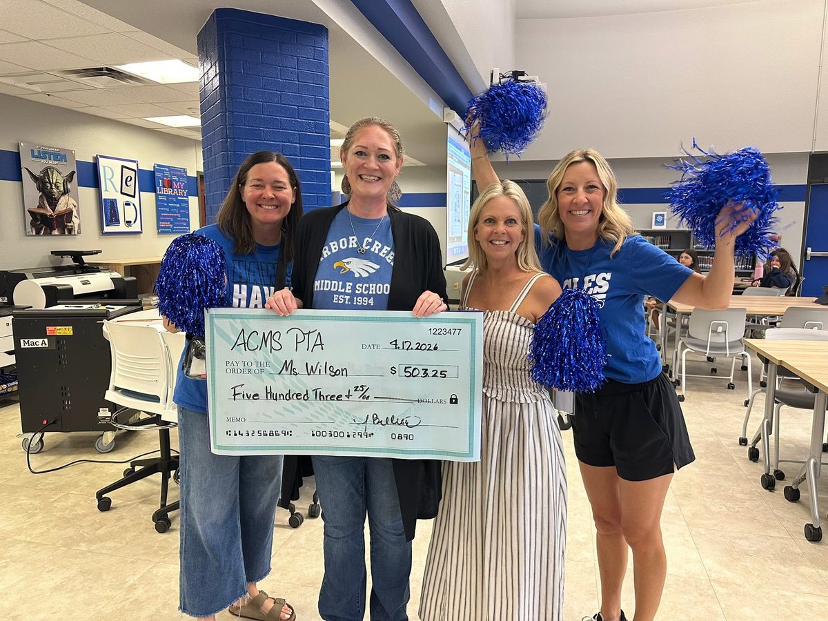 Thank you so much to our amazing PTA <a href="/ACMSPTA/">ACMS PTA</a> at <a href="/ArborCreekMS/">Arbor Creek MS</a> for my grant to get supplies for the library. So excited it already arrived! Feeling blessed. #LISDlib