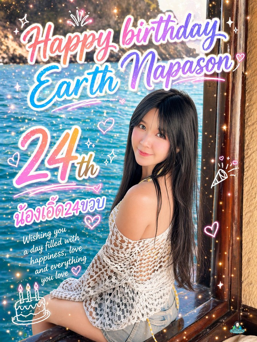 fc_earthbnk48's tweet photo. 🎉🎂Happy Birthday!! 🎂🎉

น้อนเอิ้ด 24 ขวบแล้ว  

ขอให้สุขสมหวังในสิ่งที่ต้องการ.. 
สุขภาพกาย ใจ แข็งแรง.. 
ขอให้มีความสุขกับการทำงาน มีเงินใช้เยอะๆน้าาาาา ..

ทุกคนร่วมกันอวยพรวันเกิดผ่าน #น้อนเอิ้ด24ขวบ กันได้น้าาาา

#EarthNapason
#earthnps
#littleE
#Earthland https://t.co/f3C3Ss9GDS