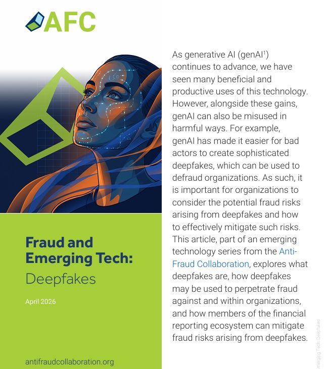 Financialnewswk's tweet image. Deepfake Fraud Is Outpacing Corporate Controls  caqantifraprod.wpenginepowered.com/wp-content/upl… #deepface #fraud #deepfakefraud #AI #AFC