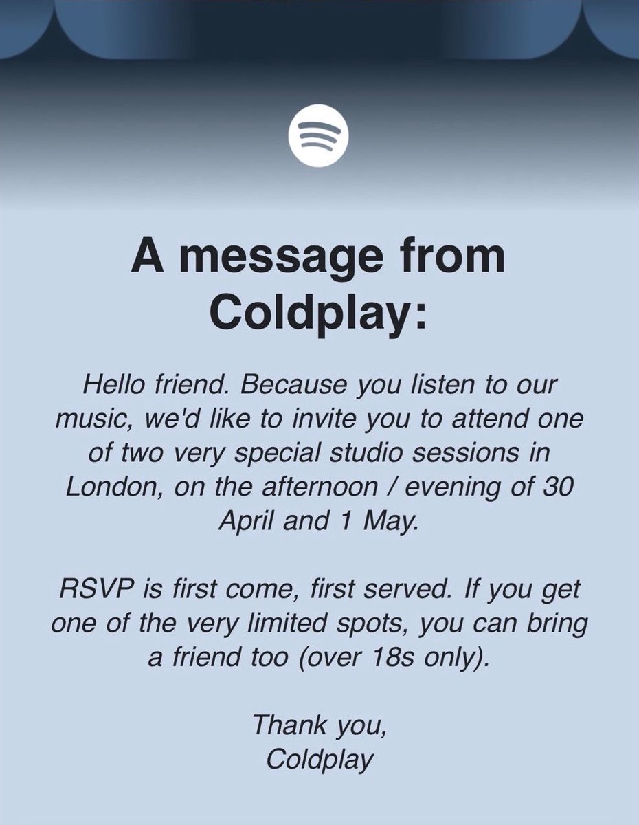 Coldplay Access tweet media