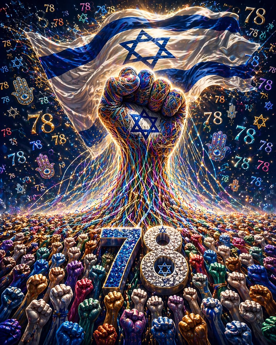XNOVA_0X26's tweet image. Israel at 78.
Happy Independence Day, Israel. 🇮🇱

#Israel #IndependenceDay #YomHaAtzmaut #IsraelAt78 #Unity #Hope #IsraeliSpirit