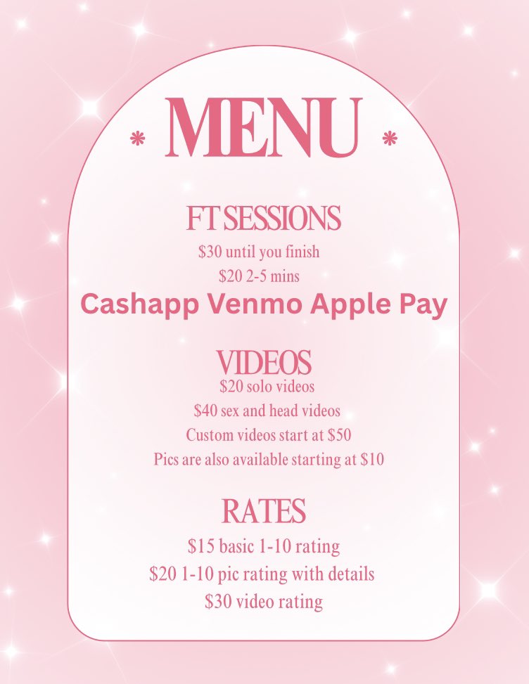 Reina_thegoddes's tweet image. ✨💖NEW MENU 💖✨

Dm to purchase 

#sellingcontent #ftsession #sessions
