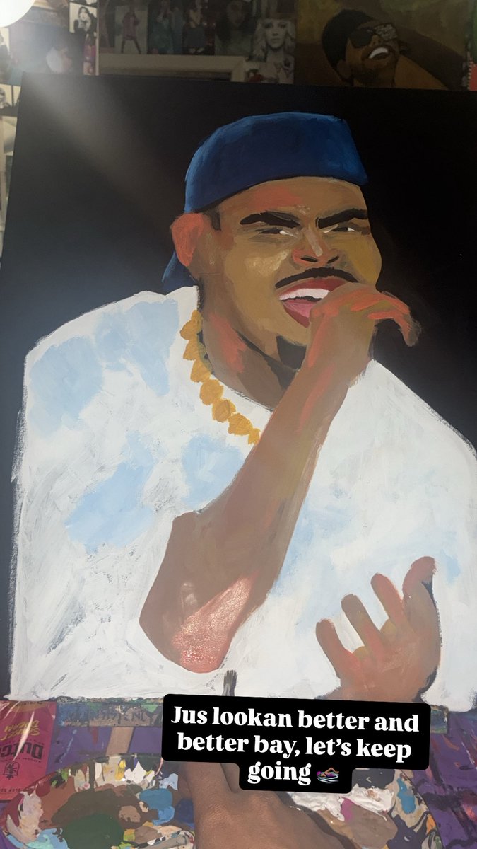 92sturdy's tweet image. Jus lookan better and better bay, let’s keep going 🏊🏽‍♀️  #artist #working #creating #fypage